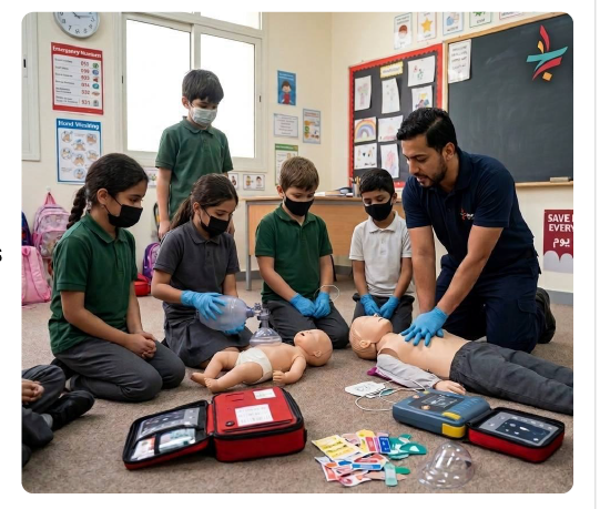 FIRST AID & CPR & AED TRAINING FOR NURSERY AND SCHOOL